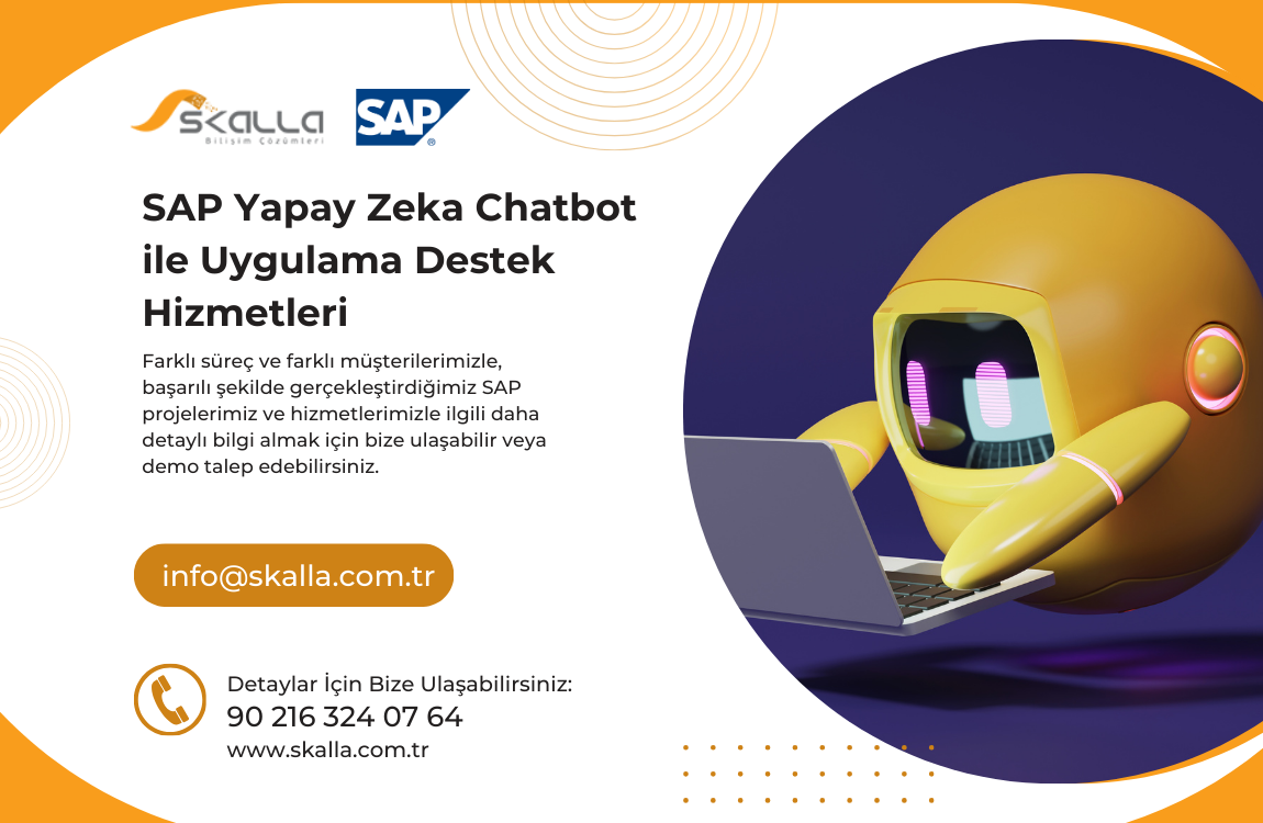 SAP Yapay Zeka Chatbot ile Uygulama Destek Hizmetleri